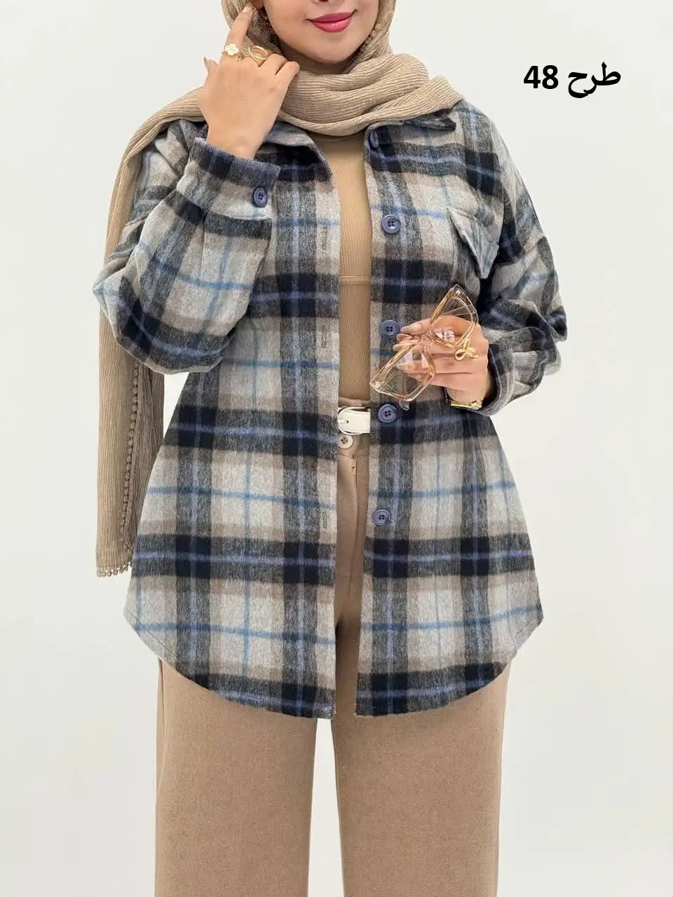 3562-شکت چهارخونه وانیل